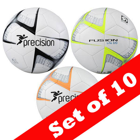 Precision Fusion Lite Football Pack of 10