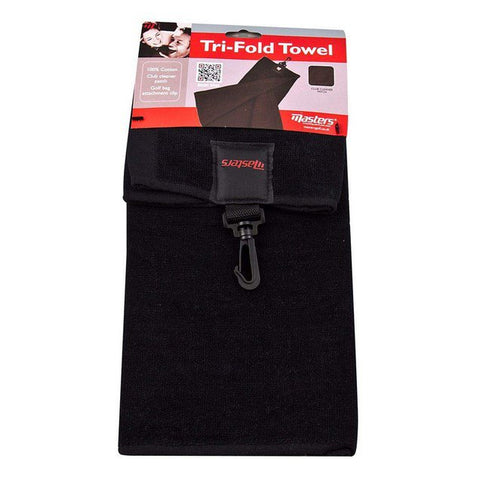 Masters Tri Fold Towel Black