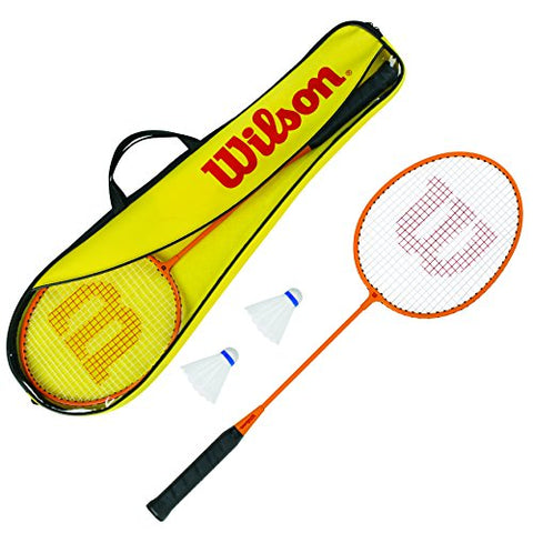 Wilson Badminton 2 Player Gear Set (Inc 2 Rackets and 2 Shuttles)